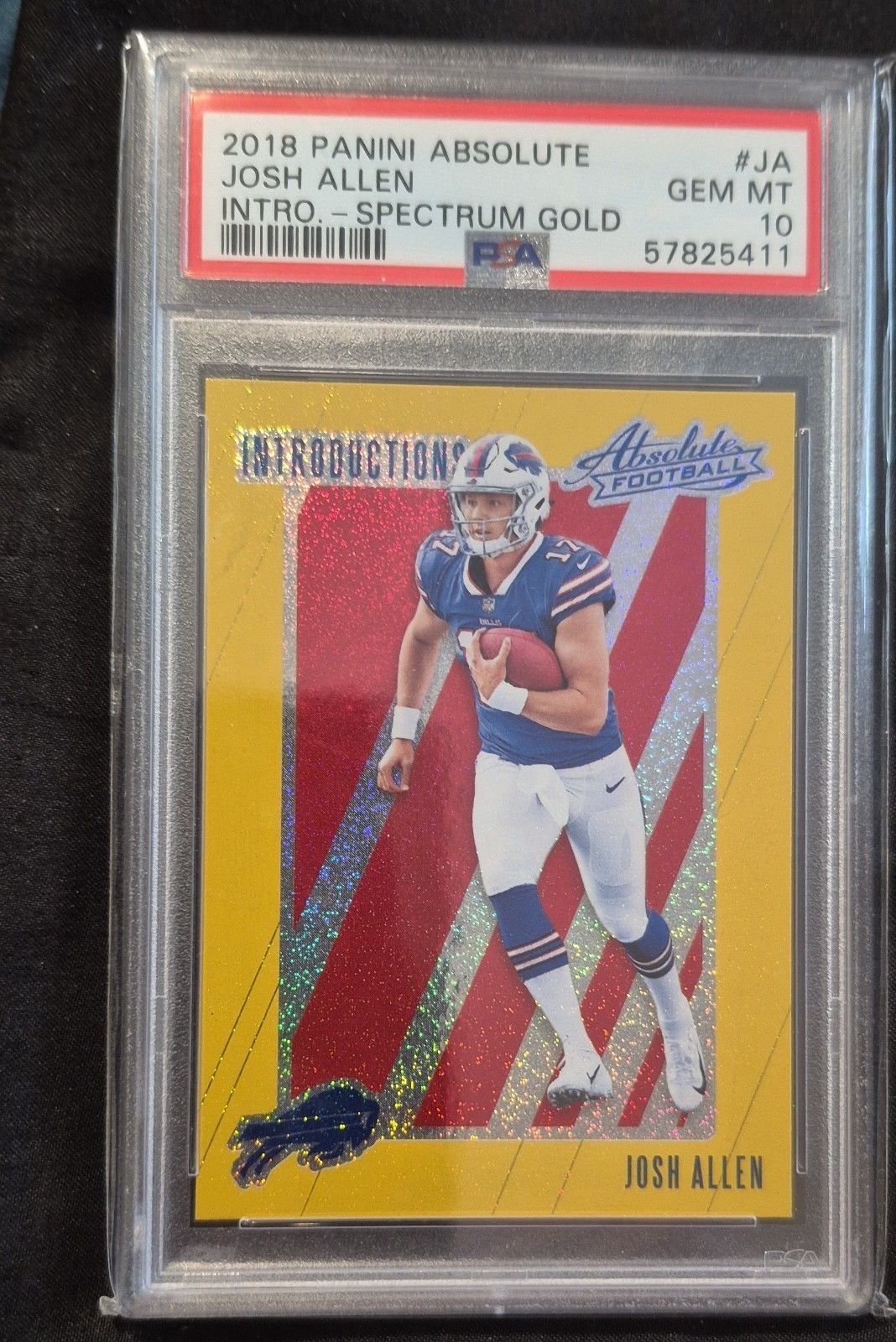 Josh Allen Panini Absolute Introductions #INJA Spectrum Gold