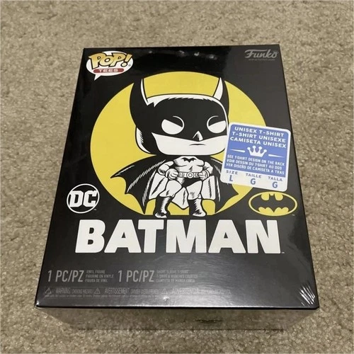 Funko Pop Tees Batman DC Vinyl Figure & T-Shirt Set Original Unopened