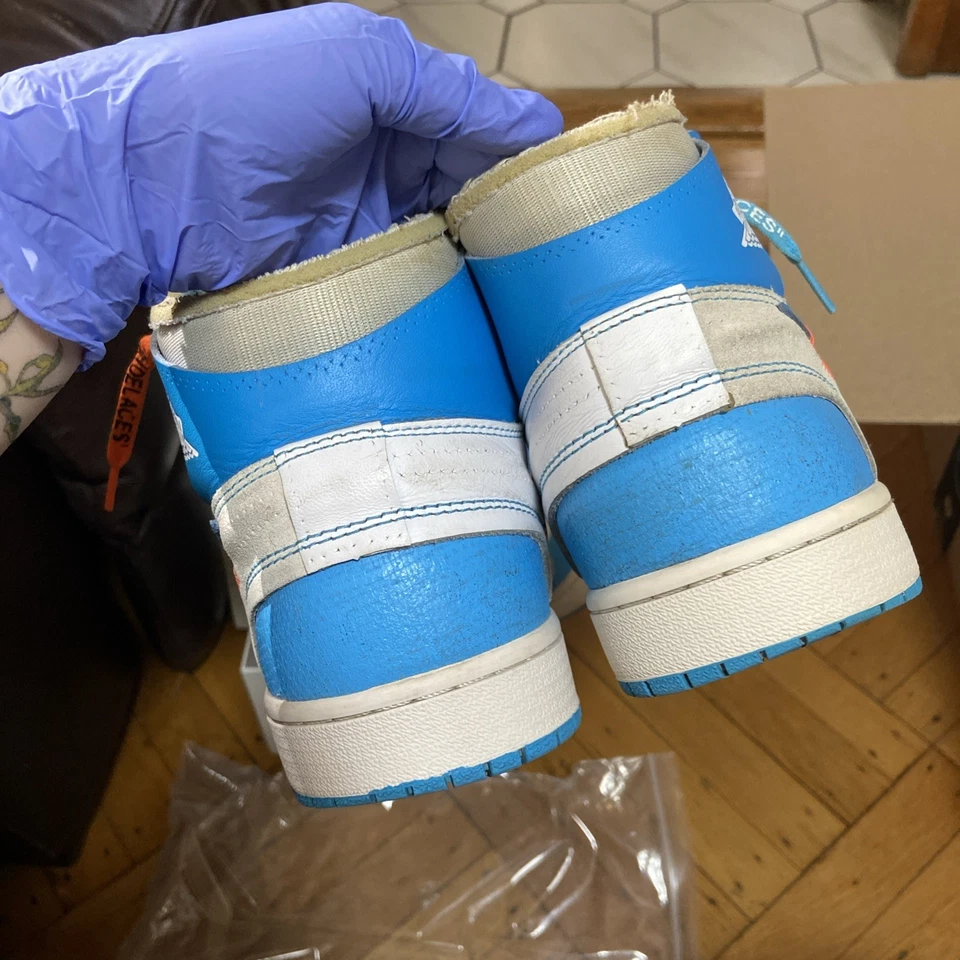 Talla 10 - Jordan 1 Retro OG x Off-White Alto UNC Foto 4 de 4