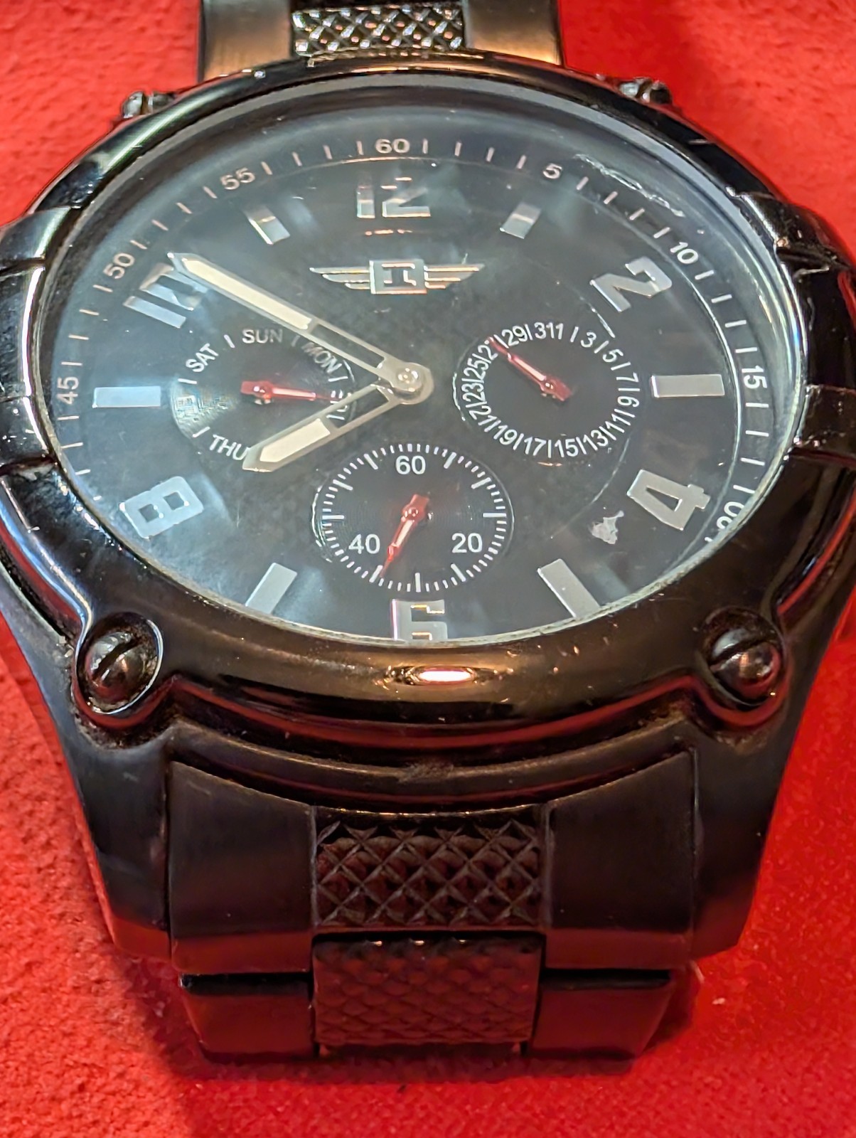 INVICTA Multi-Function Black Ion-Plated Stainless… - image 4