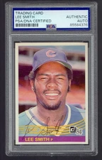1984 Donruss Lee Smith Autograph Auto Baseball Card PSA DNA Authentic