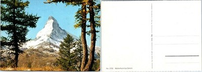 Vintage Postcard Matterhorn Le Cervin Switzerland Iconic Peak Alps