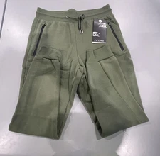 J.COME JOGGER SWEATPANTS - SIZE: MEN M - OLIVE GREEN