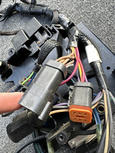 1998 Evinrude Johnson V6 225 HP Trim & Engine Wiring Harness 586243 586228 - Foto 12 di 15