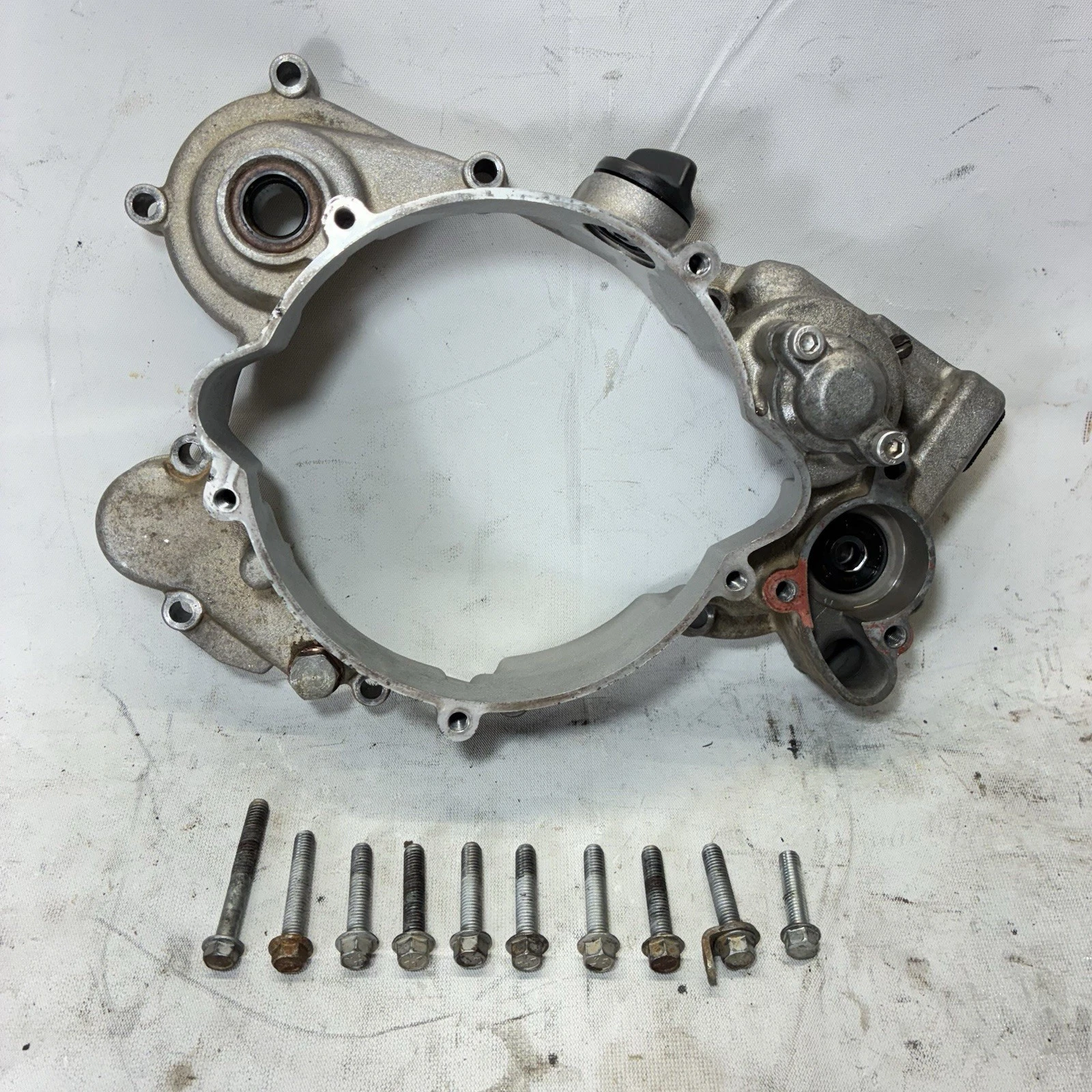 2006 KTM 04-17 85 OEM Right Side Engine Motor Inner Clutch Cover 47030001100