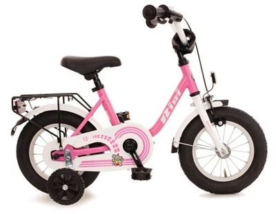 Bachtenkirch Kinderfahrrad Bibi 12,5 Zoll pink weiß  Kinderfahrrad