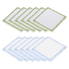 Sticky Notes Cute, 3x3", 12Pads, 600Sheets Sticky Notes, Cream Blue/Cream Green