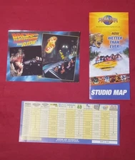 BACK TO THE FUTURE UNIVERSAL STUDIOS HOLLYWOOD POSTCARD MAP FINAL DAY 9/3/07