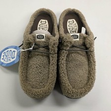 Hey Dude Women's Wendy Slip Sherpa Timber Wolf NIB 2025