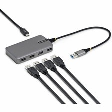 StarTech.com 4-Port USB-A Hub, 5Gbps, Bus Powered, USB-A to 4x USB-A Hub with