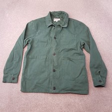 The Stronghold Mens Jacket Large Green Chore Overshirt Utility Worker Barn Sack