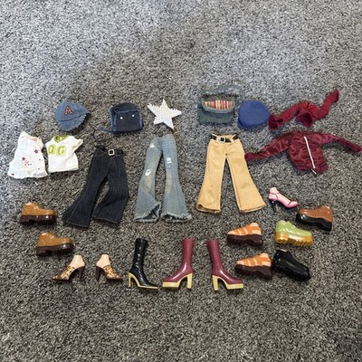 Bratz clothes Dresses Heels Shoes Jackets Shirts Purses Accessories Etc Lot