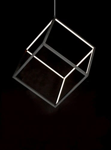 ET2 E30582 Black 4 Square 13"W Led Chandelier - Picture 12 of 12