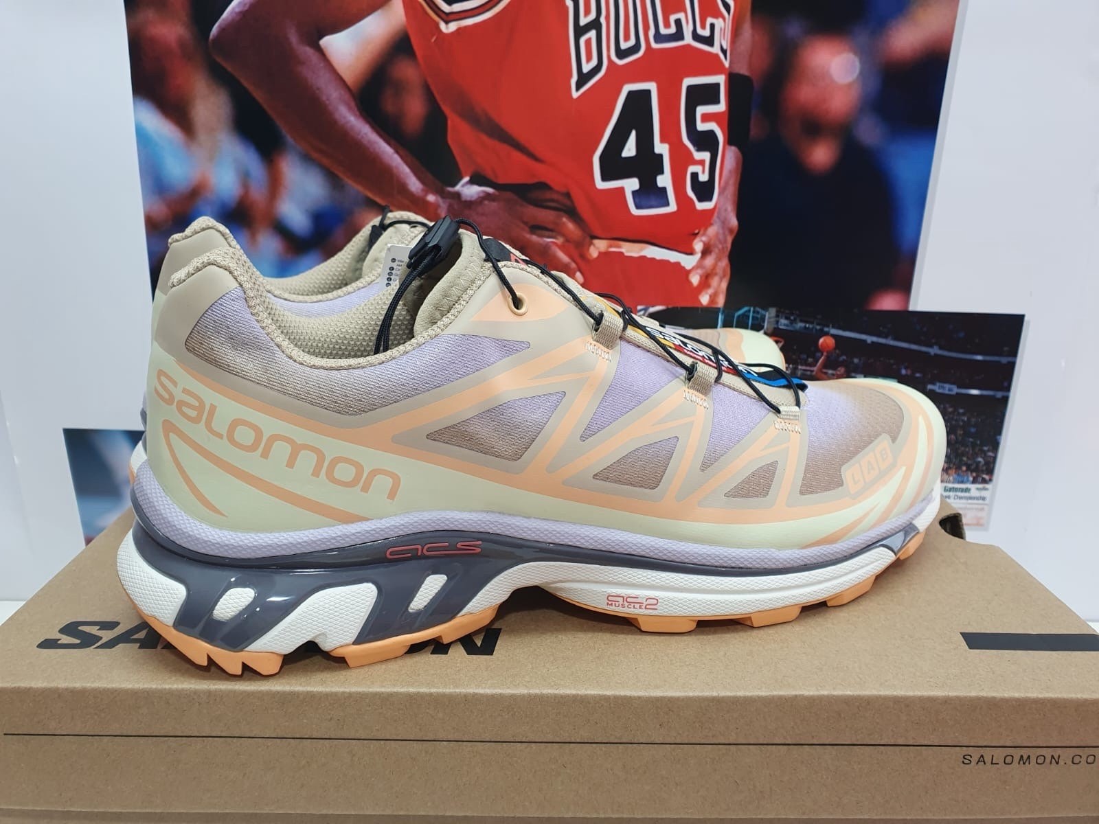 Salomon XT 6 S-Lab Skyline White Pepper Peach UK 11.5 EUR 46 2/3 (L47440500) image 9