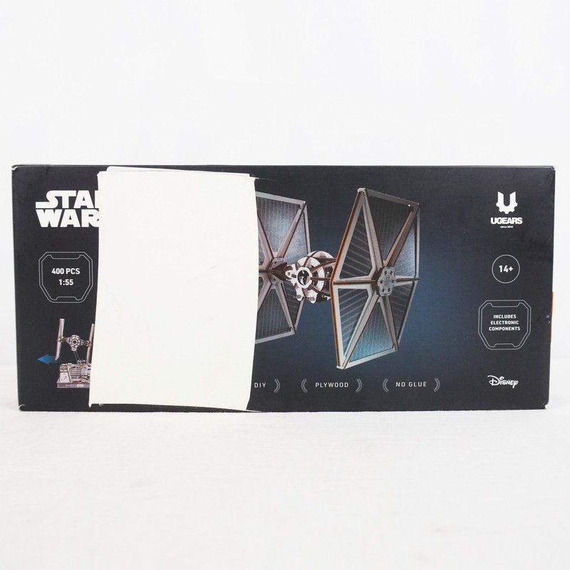 UGears Star Wars TIE Fighter Mechanical 3D Wooden Model Kit 1:55 - 400 Parts