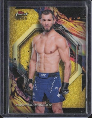 2024 Topps Finest UFC Makhmud Muradov Yellow Sparkle /75 #200