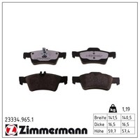 Zimmermann BremsbelÄGe Bremsbelagsatz Hinten MERCEDES-BENZ E-KLASSE S212 W212 SL
