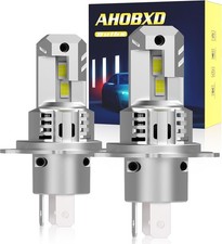 H4 Light Bulbs Super Bright Upgraded 900 55000LM Brightness 6500K White H4/9003