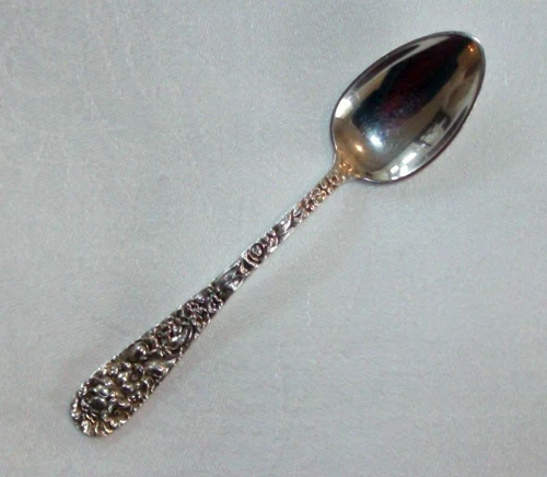 Kirk Stieff Sterling Stieff Rose Demitasse Spoon 4 3/8" Monogram