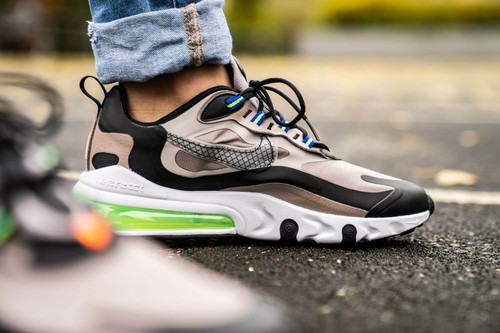 Nike AIR MAX 270 reagire SEPPIA Stone/Black Uomo Scarpe da Ginnastica in  Varie Taglie | eBay
