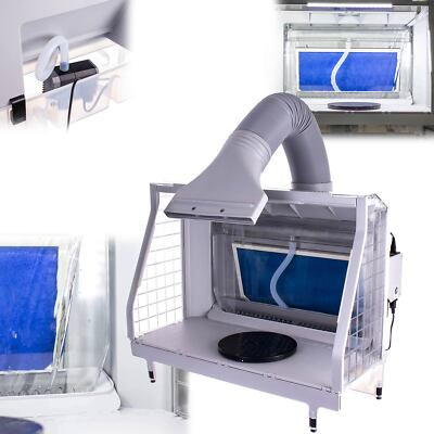Airbrush Spritzkabine mit Wasservorhang und drehbarer Plattform Spritzkabine
