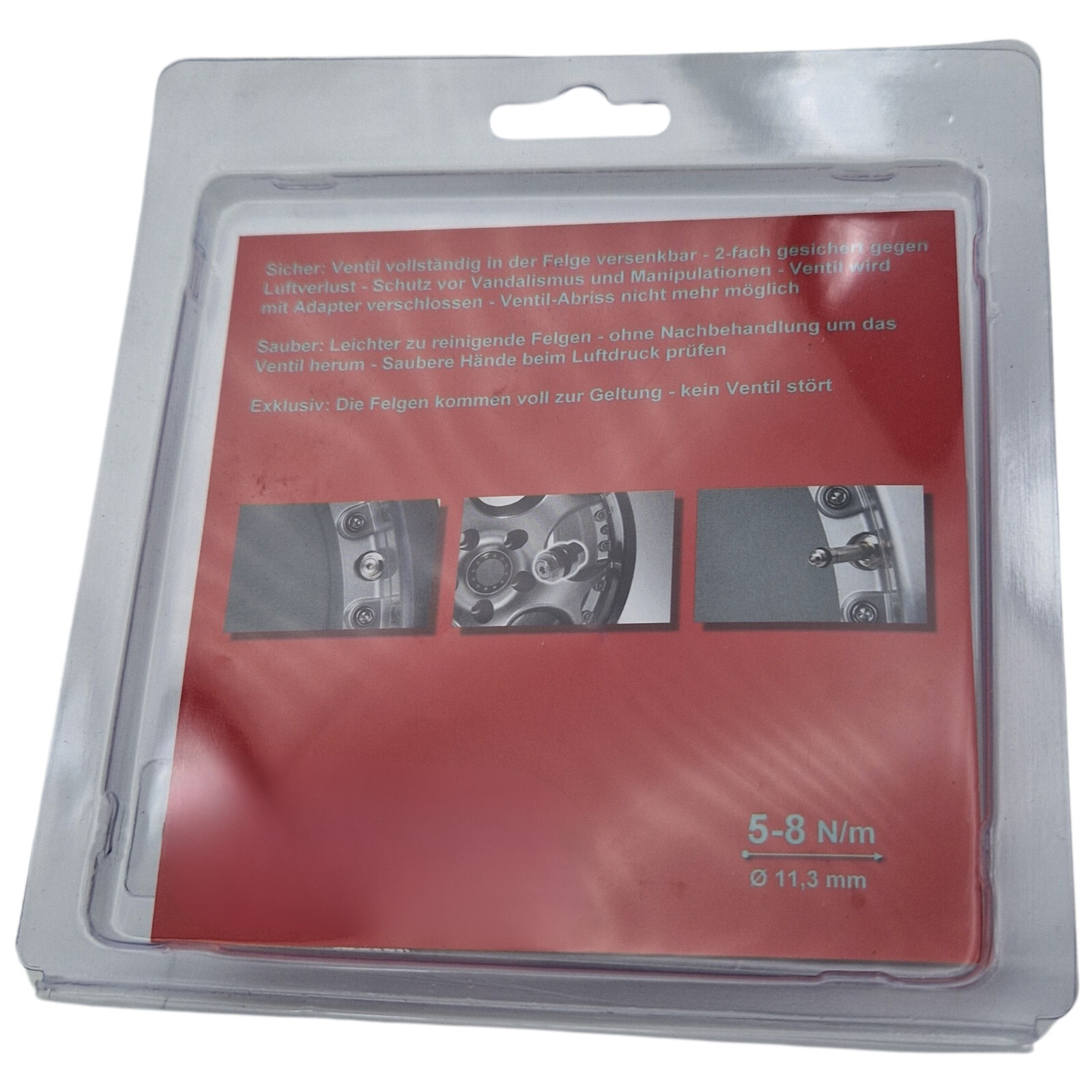 OptiVent versteckte Ventile Schwarz 11,3mm