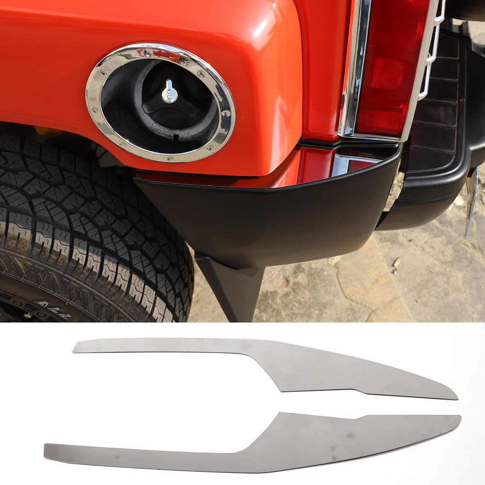 Steel Rear Bumper Upper Trim Cover Pad For 2006-2010 HUMMER H3 Accessories 2PCS