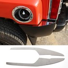 Steel Rear Bumper Upper Trim Cover Pad For 2006-2010 HUMMER H3 Accessories 2PCS