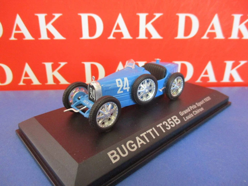 Die cast 1/43 Modellino Auto F1 Bugatti T35B Gran Prix 1928 L. Chiron - Immagine 2 di 3