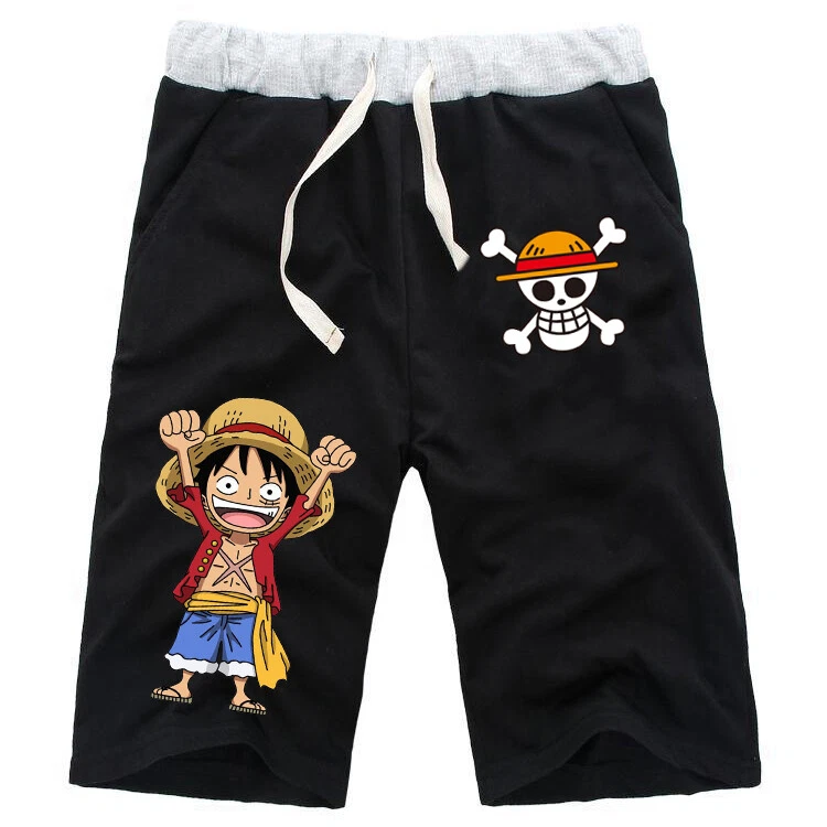 Casual Beach Shorts Pants Anime One Piece Luffy Shorts Sport Trouser Street Wear