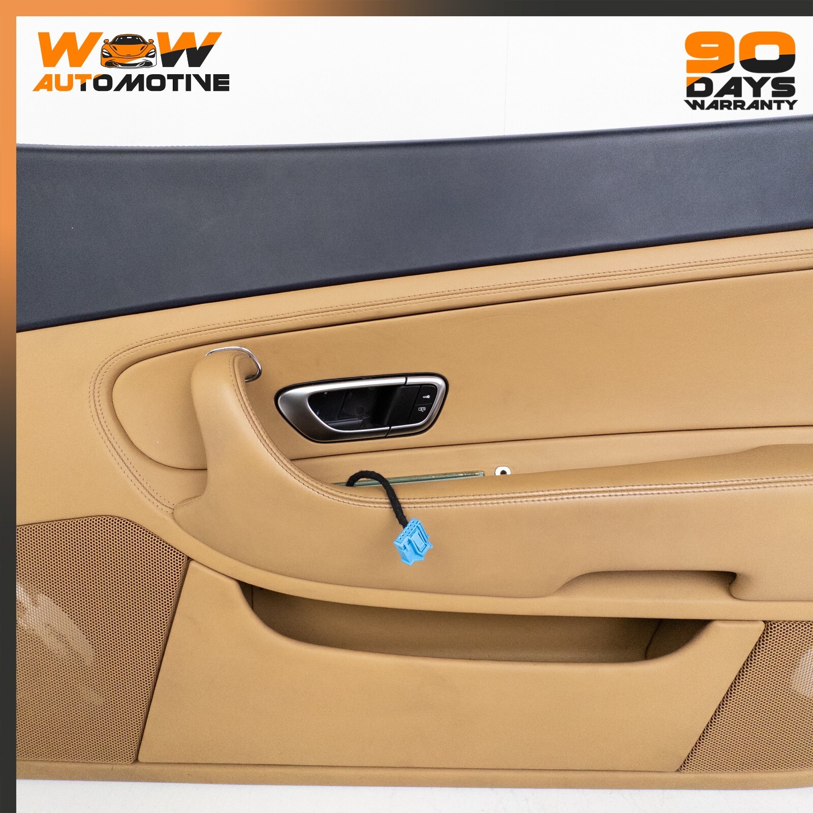 04-13 BENTLEY CONTINENTAL GT RIGHT DRIVER SIDE INTERIOR DOOR PANEL BEIGE OEM