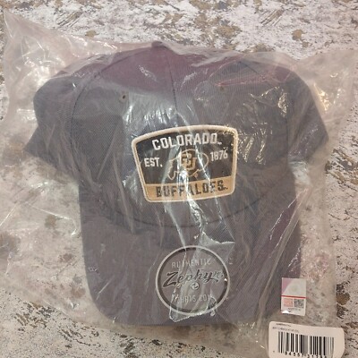Zephyr Colorado Buffaloes Snapback Hat Cap CU Buffs ZHats Gray Adjustable