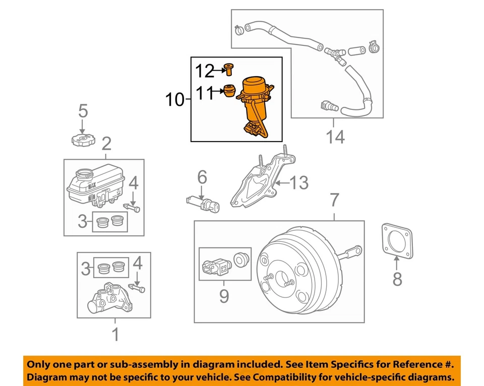 Bomba de vacío usada se adapta a: Cadillac Srx 2011 grado A Foto 3 de 4