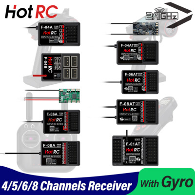 Télécommande RC HotRC DS600 8 Canaux 2,4 GHz - Émetteur + Récepteur, Pour Voitures, Drones, Modèles 1/10 à 1/6