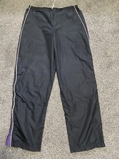 Nike Youth's Sweat Suit -PNATS ONLY SIZE -12 -14- Black Nylon Leg Zip