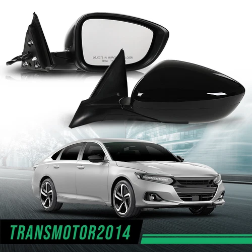 New Mirrors Power Fit  For 2018 2019 2020 2021 2022 Honda Accord 1.5l Pair 