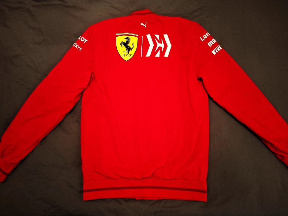 Ferrari F1 PUMA team driver issue track jacket sz M 2019 US GP Vettel Leclerc - Image 2 of 4
