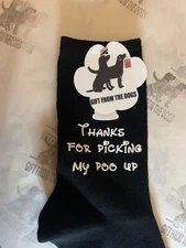 Dog Poo Funny Ladies Woman’s Socks Christmas Gift Pet Owner Dog Mum Poop Picker