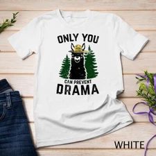 Funny Drama Llama Only You Can Prevent Drama Sarcastic Lover Unisex T-shirt