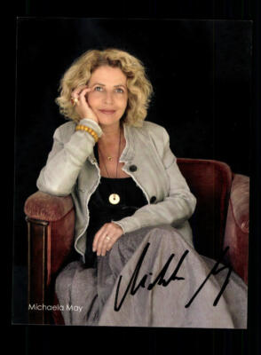 Michaela May Autogrammkarte Original Signiert ## BC 165723