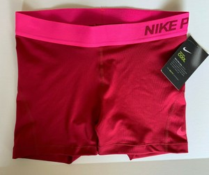 pink nike compression shorts
