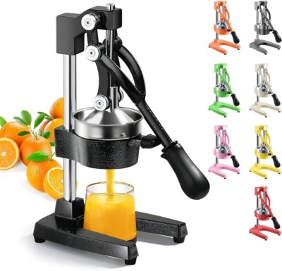 Hand Press Juicer Manual Fruit Juicer Juice Squeezer Machine Citrus Orange  Lemon UK