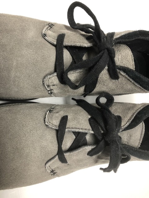 skechers grey suede boots