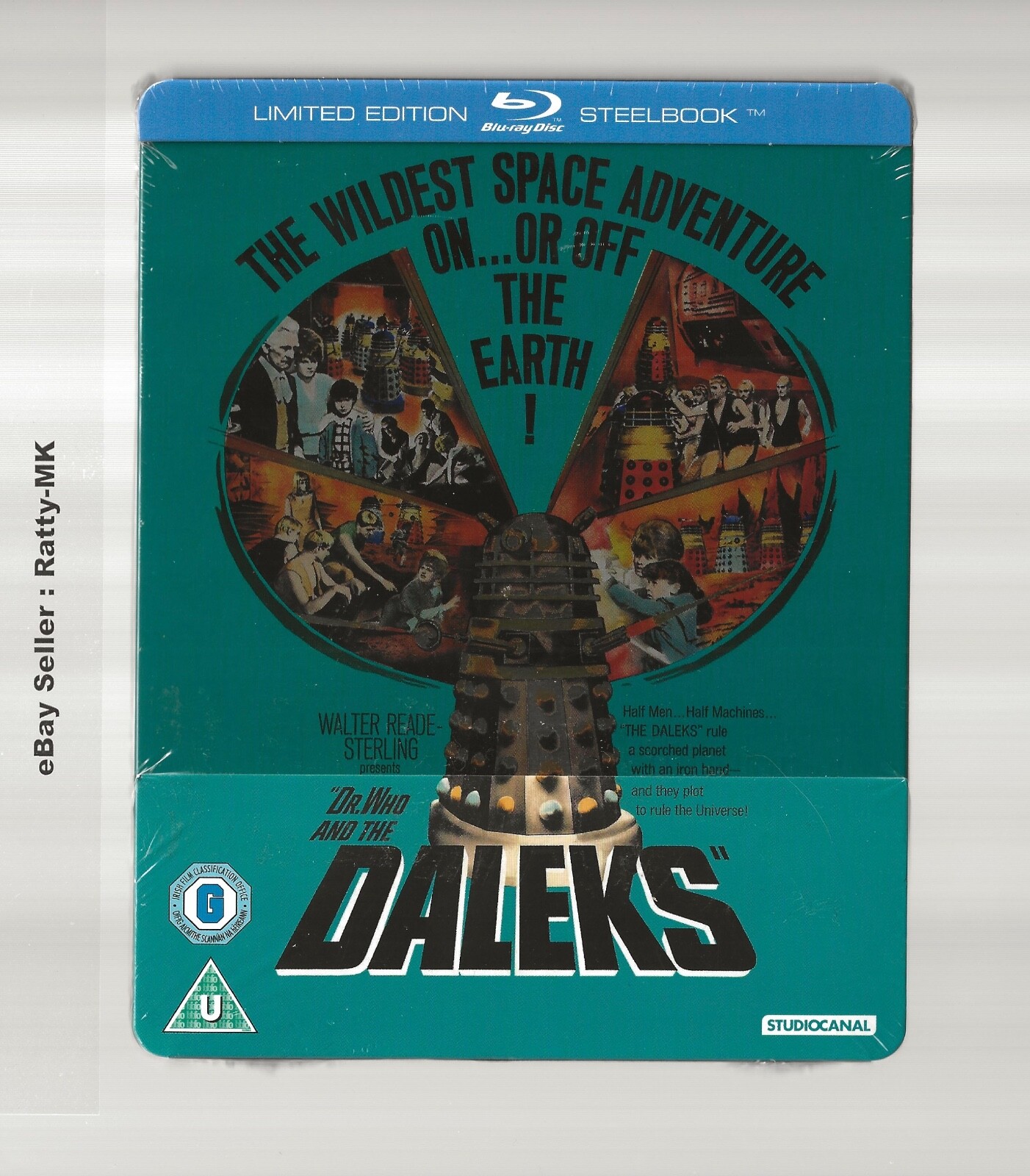 DR. WHO AND THE DALEKS - UK EXCLUSIVE BLU RAY STEELBOOK - NEW & SEALED