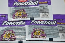 3 bags berkley powerbait maxscent 5" the general senko blu pearl black hologram