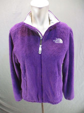 The North Face Size S Womens Purple Hi-Pile Full Zip Pockets Outdoor Jacket 856