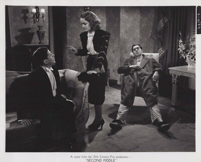 Sonja Henie + Tyrone Power in Second Fiddle (1939)   Hollywood Photo K 436