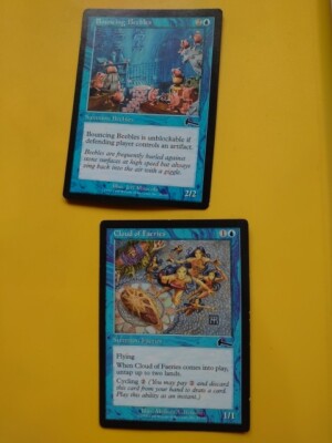 Feenwolke & hüpfende Beebles.  Beschwörungen - MTG 2 Karten. Orza's Legacy