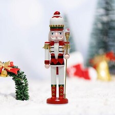 Nutcracker King Statue Decor Nutcracker Ornament for Shelf Desktop Holiday