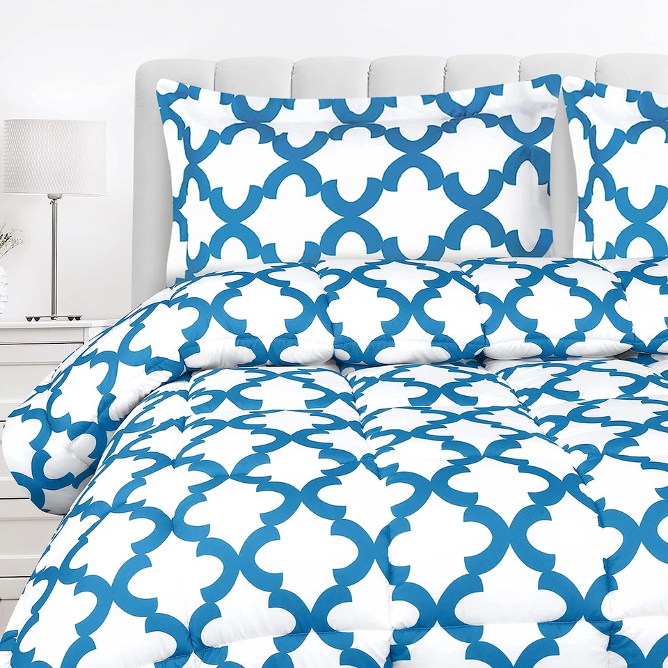 Printed Comforter Set with 2 Pillow Shams Brushed Microfiber Utopia Bedding - Image 3 of 4